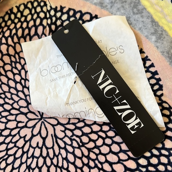 NWT NIC+ ZOE Tunic Style Long Sleeve Blouse Yellow Multi Color Print Size: M - Picture 12 of 13